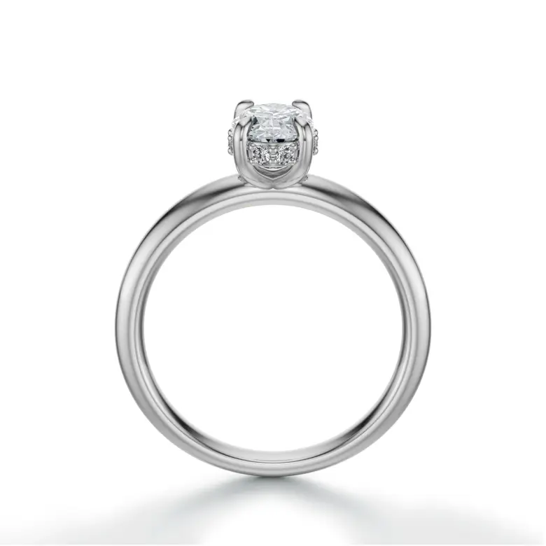 Pierścionek owalny diament białe złoto SBPZ_068